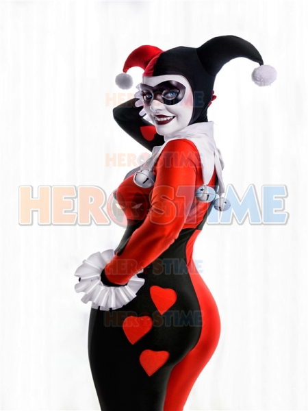 Paseo regular Oriental Disfraz de Harley Quinn Versión de corazón Harley Quinn Traje de cosplay