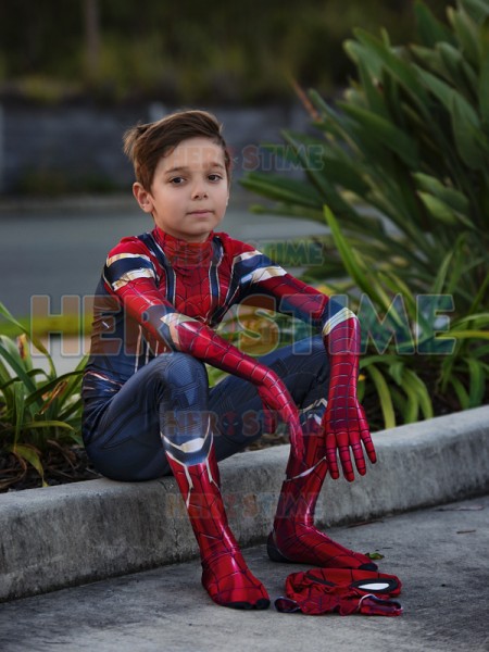 Traje de Iron Spider para Niños Traje de Spiderman Homecoming para Halloween