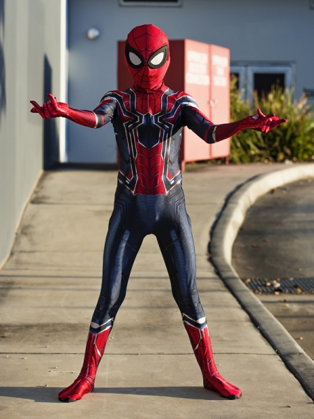 tarjeta níquel en general Traje de Iron Spider para Niños Traje de Spiderman Homecoming para Halloween