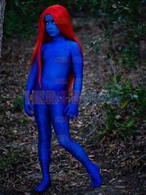 Mystique Cosplay Suit X-men Film Costume Kids Disfraz de Cosplay de Halloween