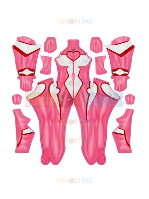 Disfraz de Cosplay personalizado rosa Mighty Lady