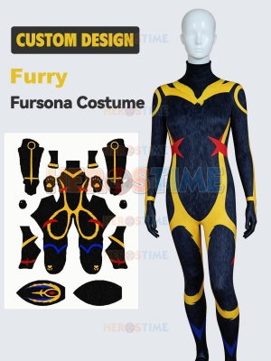 Diseño personalizado Furry Fursona Disfraz