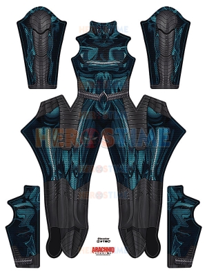 Aquaman 2 Disfraz de Cosplay Versión Femenina Traje de Impresión