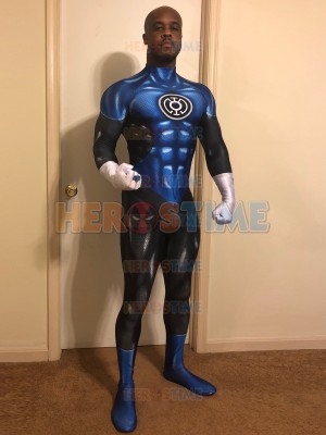 Disfraz de Blue Lantern Corps  Impreso 3D  sin mascarilla de ojos