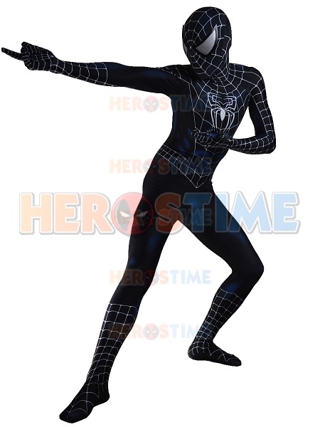 Traje de Raimi Spider Negro Traje con 3D Diseño
