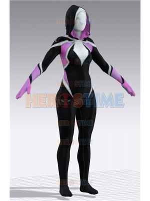 A través del disfraz de cosplay de Spider-Viever Gwen