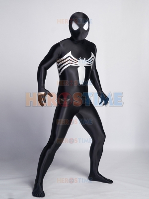 Traje de araña venenosa de licra brillante