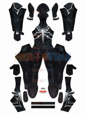 Traje de simbionte Spider Rivals de color negro