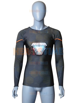 Tony Stark Arc Reactor Avengers Infinity War impresión Spandex camisa