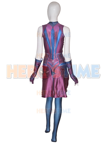 Wanda Visión Scarlet Bruja Disfraz de Utilería Traje de Halloween Traje De Batalla Conjunto Completo 