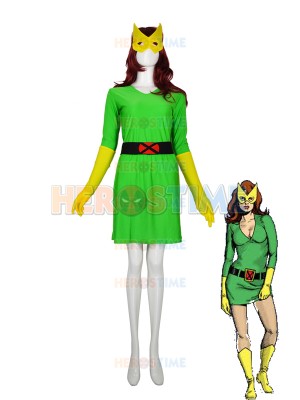 Disfraz de superhéroe de spandex original de Marvel Girl