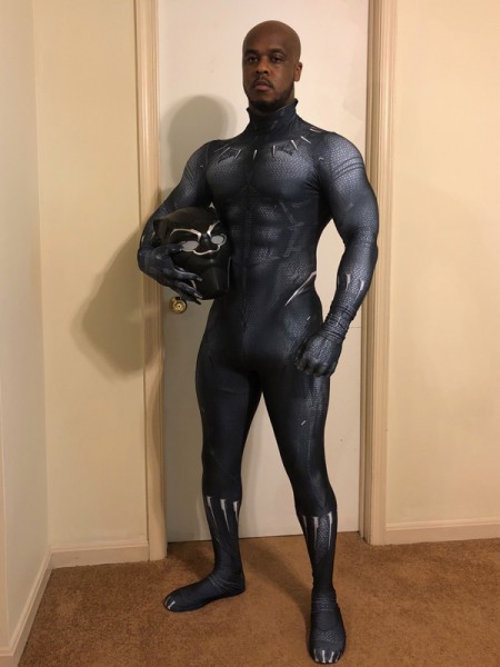 2018 Black Panther Disfraz de Superhéroe Impresión