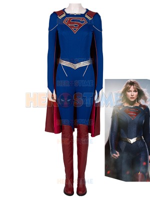 Disfraz de Supergirl Supergirl Temporada 5 Kara Zor-El Superhero Cosplay Set completo