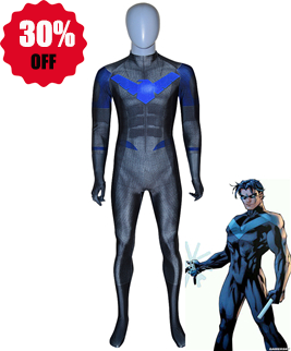 Disfraz de superhéroes de impresión 3D de DC Comics Nightwing
