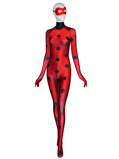 Traje de Miraculous Ladybug de 3D impresión Cosplay para Mujeres