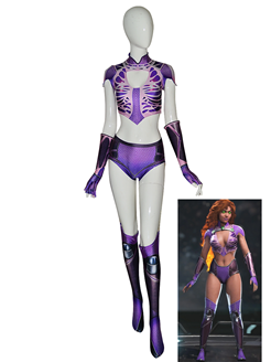 Disfraz de Starfire de Teen Titans de Halloween para Adultos y Ni?os